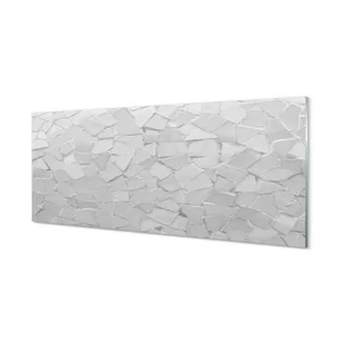 Szklany panel do kuchni Szare wielokąty 125x50 cm - Dekoracje domu - miniaturka - grafika 1