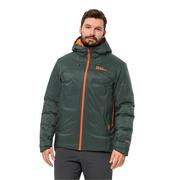 Kurtki męskie - Męska kurtka puchowa Jack Wolfskin CYROX 2L DOWN JKT M black olive - S - miniaturka - grafika 1