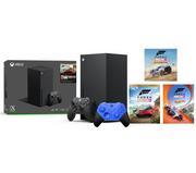 Konsole Xbox - Xbox Series X z napędem - 1TB + Forza Horizon 5 Bundle + pad Elite Series 2 Core (niebieski) - miniaturka - grafika 1