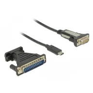 Adaptery i przejściówki - Delock Adapter USB Type-C > 1 X DB9 Serial RS-232 + adapter DB25 62904 - miniaturka - grafika 1