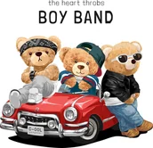 Pasmanteria - Naprasowanka Miś Ralph Z Misiem Para 8 - miniaturka - grafika 1