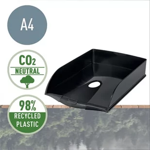 Szuflada na dokumenty LEITZ RECYCLE czarna 1szt. /53240095/ - Pojemniki biurowe - miniaturka - grafika 1