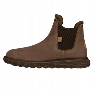 Męskie Buty Trzewiki Wsuwane Skórzane HeyDude Branson Craft Leather 41 - Botki męskie - miniaturka - grafika 1