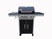 Grille gazowe - GRILL GAZOWY DEKRAFT DE-G31 3+1 PALNIKI RUSZT ŻELIWNY + POKROWIEC - miniaturka - grafika 1