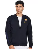 Kurtki męskie - Nike Męska kurtka sportowa FCB M NK GFA FLC TRK JKT, ciemny obsydian/(Amarillo) (bez sponsora), M - miniaturka - grafika 1