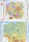 Podkładki na biurko - Podkład dwustronny z mapą Polski - Panta Plast - miniaturka - grafika 1