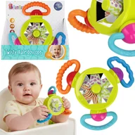 Gryzaki dla dzieci - Bam Bam GRZECHOTKA zakręcony kalejdoskop, sensoryczny GRYZAK, kolorowa zabawka dla niemowląt 3m+ - miniaturka - grafika 1