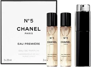 Chanel No.5 Eau Premiere 3 x 20 ml 1x napełnialny + 2x napełnienie woda perfumowana - Zestawy perfum damskich - miniaturka - grafika 2