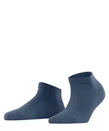 Skarpetki damskie - FALKE Kobiety Skarpety do trampek Family W SN Zrównoważona Bawełna krótkie jednokolorowe 1 Para, Niebieski (Deep Sea 6501), 39-42 - miniaturka - grafika 1