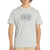 Koszulki męskie - Koszulka męska New Balance MT61778SAG - szara - miniaturka - grafika 1