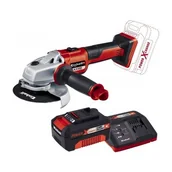 Szlifierki i polerki - Szlifierka kątowa EINHELL Power X-Change AXXIO + Akumulator EINHELL PXC 4512042 4Ah 18V + Ładowarka - miniaturka - grafika 1