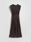 Kombinezony - Reserved - Kombinezon z zakładkami - brązowy - miniaturka - grafika 1