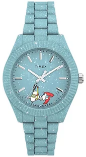Zegarek Zegarek Timex TW2V53200 Waterbury Ocean x Peanuts Recycled - Zegarki damskie - miniaturka - grafika 1