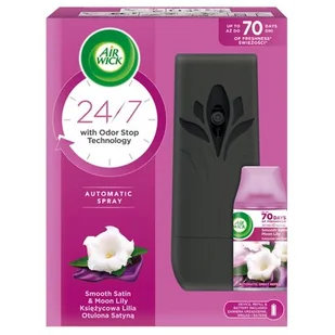 AIR WICK Air Wick Odświeżacz powietrza i wkład księżycowa lilia otulona satyną 250 ml - Pozostałe akcesoria do kąpieli i SPA - miniaturka - grafika 1