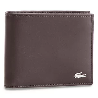 Portfele - Duży Portfel Męski Lacoste - Large Billfold & Coin NH1112FG Dark Brown 028 - grafika 1