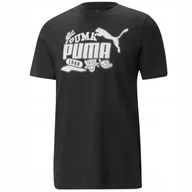Koszulki męskie - Puma Koszulka Męska T-Shirt Czarna 67447601 Xl - miniaturka - grafika 1