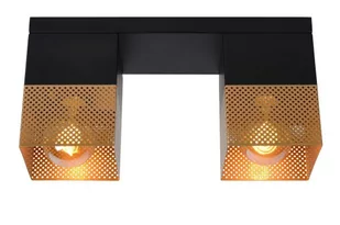 Lucide RENATE Złoty mat | Czarny 2xE27 Lampa sufitowa 21123/02/02 21123/02/02 - Lampy sufitowe - miniaturka - grafika 1