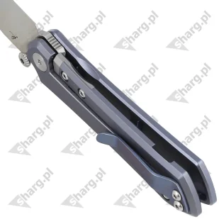 Nóż składany Bestech Icarus Blue Stonewash Titanium, Satin M390 by Nick Rogers (BT2302E) - Noże - miniaturka - grafika 5