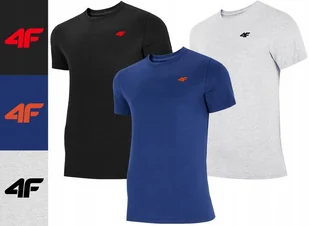 Koszulka Męska 4f Zestaw 3 Szt. Tz32 T-shirt Podkoszulek Na Co Dzień L - Koszulki męskie - miniaturka - grafika 1