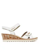 Sandały damskie - Remonte Sandały R6266-80 Biały - miniaturka - grafika 1