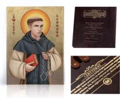 Ikony i obrazy sakralne - Ikona religijna Święty Leonard - miniaturka - grafika 1