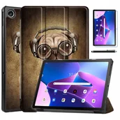 Etui do tabletów - Etui COVER GRAFIKA do Lenovo M10 10,1" 3 GEN TB328 + SZKŁO + RYSIK - miniaturka - grafika 1