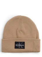 Czapki męskie - Calvin Klein Jeans Czapka męska Mężczyźni Bawełna beżowy jednolity, ONE SIZE - miniaturka - grafika 1