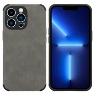 Etui i futerały do telefonów - Etui ochronne Cadorabo do Apple iPhone 11 PRO MAX w kolorze szarym z silikonu TPU z delikatnym zamszem z tyłu - miniaturka - grafika 1
