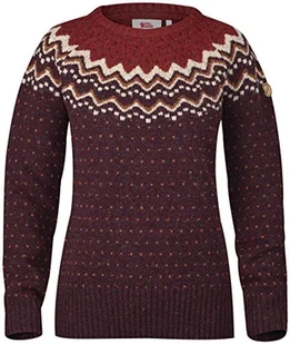 Fjällräven Damski sweter z dzianiny Övik, piasek, jeden rozmiar pasuje do wszystkich Ciemny granat XXS - Swetry damskie - miniaturka - grafika 1