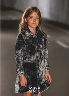 Sukienki i spódniczki dla dziewczynek - MashMnie Sukienka Acid Wash Grey - 116-122 - miniaturka - grafika 1