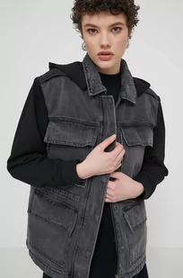 Desigual kurtka RAINIER damska kolor szary przejściowa oversize 24SWED43 - Kurtki damskie - miniaturka - grafika 1