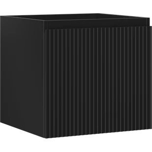 Mexen Rivel szafka łazienkowa podumywalkowa 50 cm, 1 szuflada, ryflowana , czarna mat - 91A20-05047-1-BF71 - Szafki łazienkowe - miniaturka - grafika 1