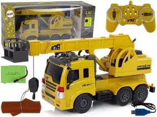 Ciężarówka z dźwigiem 1:20 zdalnie sterowana - Leantoys - Zabawki zdalnie sterowane - miniaturka - grafika 1