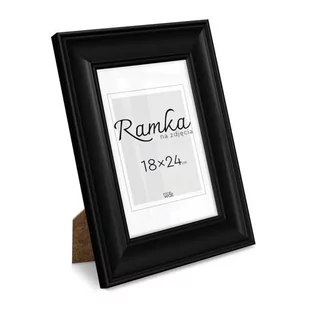 Czarna ramka na zdjęcia 18x24 cm z podpórką - Ramki na zdjęcia - miniaturka - grafika 1