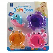 Zabawki do kąpieli - ZABAWKI DO WANNY DO WODY DLA DZIECI KUBECZKI PRZELEWOWE DO KĄPIELI - miniaturka - grafika 1