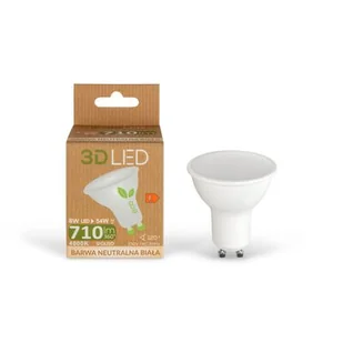 Żarówka 3D LED GU10 8 W barwa neutralna - Żarówki LED - miniaturka - grafika 1