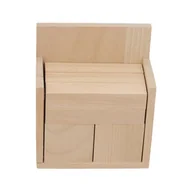 Kalendarze - Kalendarz drewniany na biurko kostki ozdoby naturalny do decoupage pusty - miniaturka - grafika 1