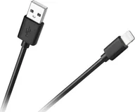 Kable USB - Kabel USB Cabletech USB-A - Lightning 1 m Czarny KPO3946 - miniaturka - grafika 1