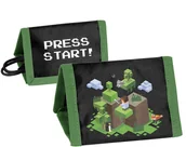 Portfele - Portfel portfelik Minecraft Piksele Press Start Dla gracza - miniaturka - grafika 1