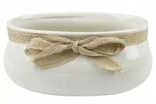 Osłonka doniczki rynna wewnętrzna 18 cm kremowa - Donice - miniaturka - grafika 1
