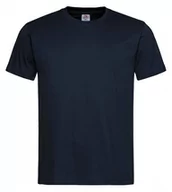 Koszulki męskie - Ciemny Granatowy Bawełniany T-Shirt Męski Bez Nadruku STEDMAN Koszulka, Krótki Rękaw, Basic, U-neck - Stedman - miniaturka - grafika 1