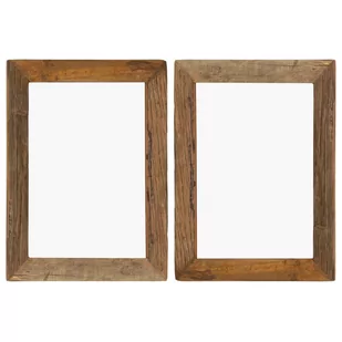 NA vidaXL Ramki zdjęcia, 2 szt., 40x50 cm, drewno z odzysku i szkło vidaXL - Ramki na zdjęcia - miniaturka - grafika 1