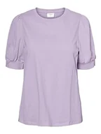 Koszulki i topy damskie - VERO MODA Damska koszulka VMKERRY 2/4 O-Neck Top VMA NOOS Shirt, lawenda, M - miniaturka - grafika 1