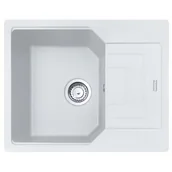 Zlewozmywaki - Franke Urban UBG 611-62 GSC Zlewozmywak granitowy jednokomorowy 62x50 cm biały polarny 114.0687.265 - miniaturka - grafika 1