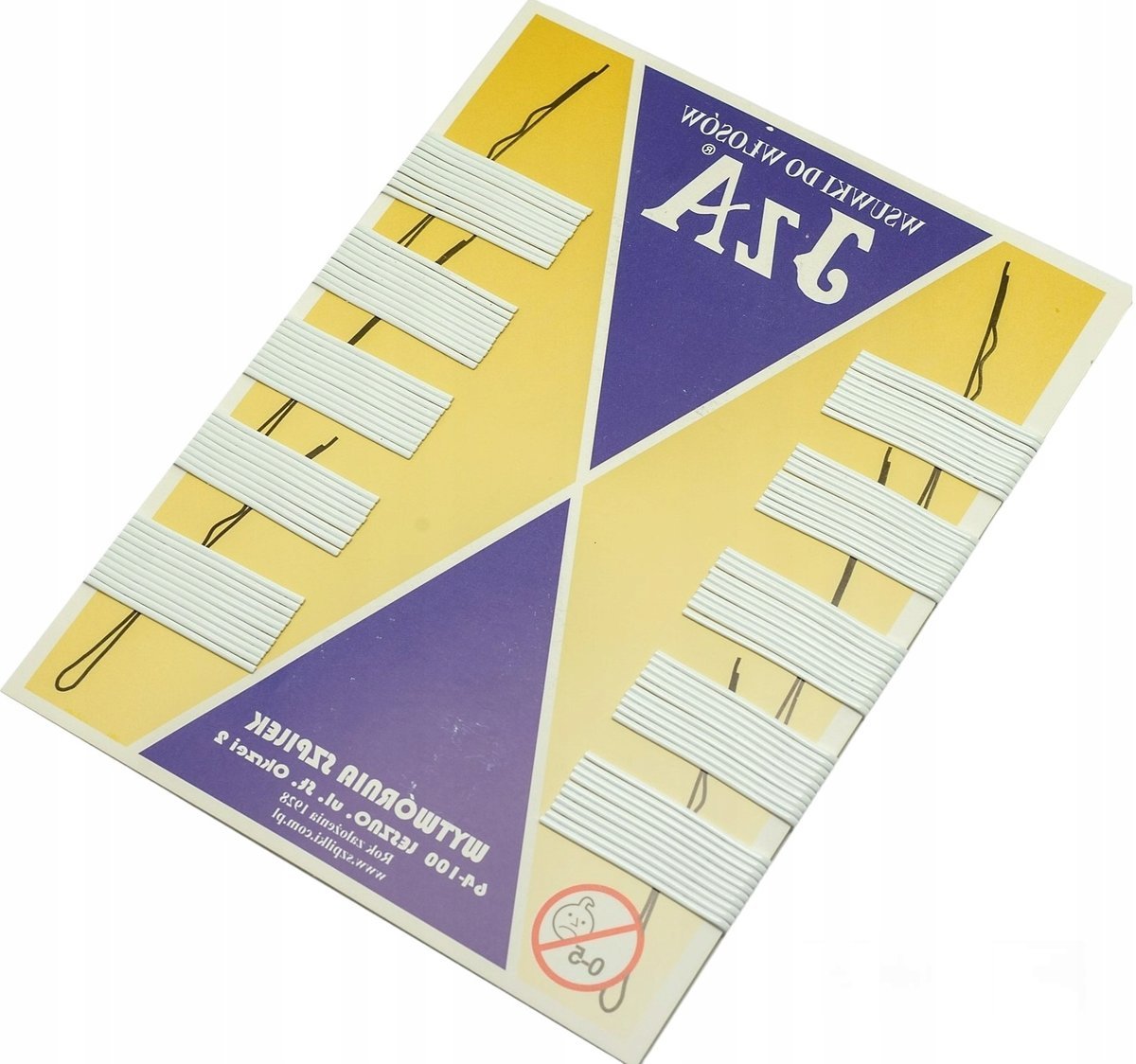 Wsuwki do włosów IZA proste BIAŁE 4 cm 100 SZTUK