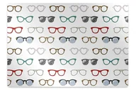 Podnóżki, podpórki, podkładki - Mata pod fotel biurowy Retro okulary 140x100 cm - miniaturka - grafika 1