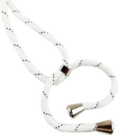 Etui i futerały do telefonów - Apple iPhone Etui na telefon komórkowy z łańcuszkiem Slim Cover Etui na telefon komórkowy z paskiem na przewód, do telefonu komórkowego: Apple iPhone 11 Pro Max, wybierz pasek: biały odblaskowy - miniaturka - grafika 1