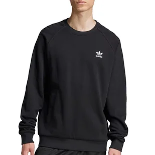Bluza adidas Trefoil Essentials Crewneck JD2412 - czarna - Bluzy męskie - miniaturka - grafika 1