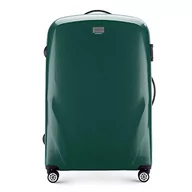 Walizki - Wittchen stabilna walizka podróżna, duża walizka na kółkach, materiał: poliwęglan, 4 kółka skrętne, zamek szyfrowy, 4,8 kg, pojemność 85 l, kolor zielony - miniaturka - grafika 1