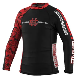 Rashguard dla dzieci MMA EXTREME HOBBY RED WARRIOR - Kimona, stroje i obuwie - miniaturka - grafika 1